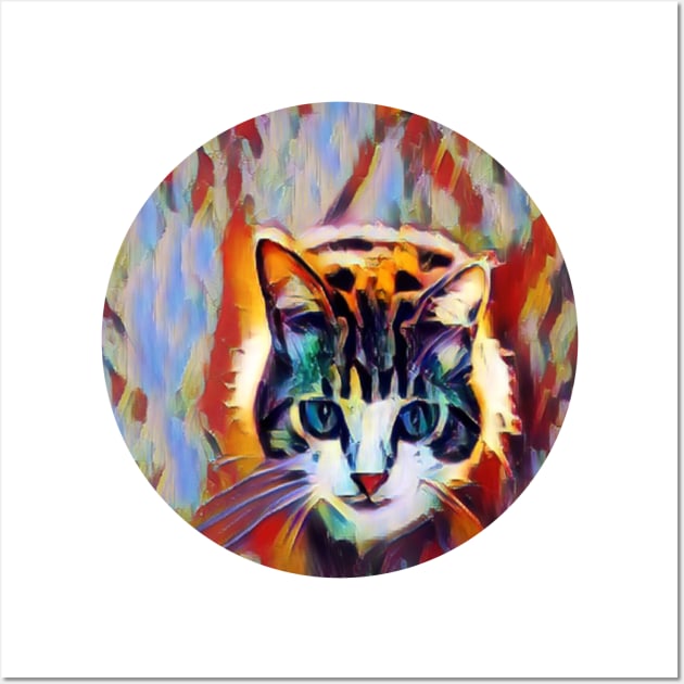 Cheerful floppy cat Wall Art by GoranDesign